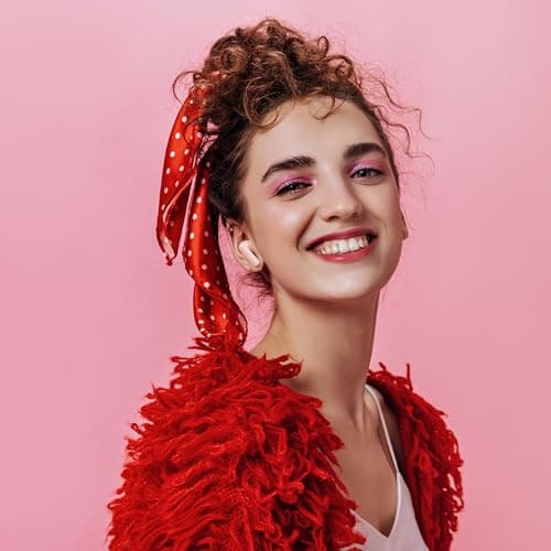 AIHOOR Wireless Earbuds for Music and Sports, Bluetooth 5.3 in-Ear Headphones with Extra Bass, Built-in Mic, Touch Control, USB Charging Case, 30hr Battery Earphones (High Gloss White) 9