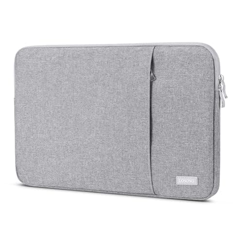 Portable Monitor Case 15.6 Inch,Losong Protective Carrying Sleeve for Most 15.6 in Monitors,Water Resistant Portable Computer Laptop Display Bag with Accessory Pocket,Size-15.3"x9.8" Gray
