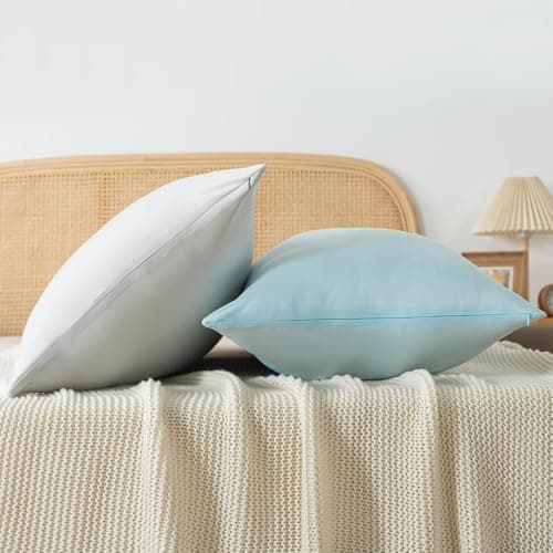 WhatsBedding Body Pillow Cover Cooling Fabric, Long Pillowcase Breathable & Skin-Friendly, Zipper Closure - Light Grey (20x54 inch) 7