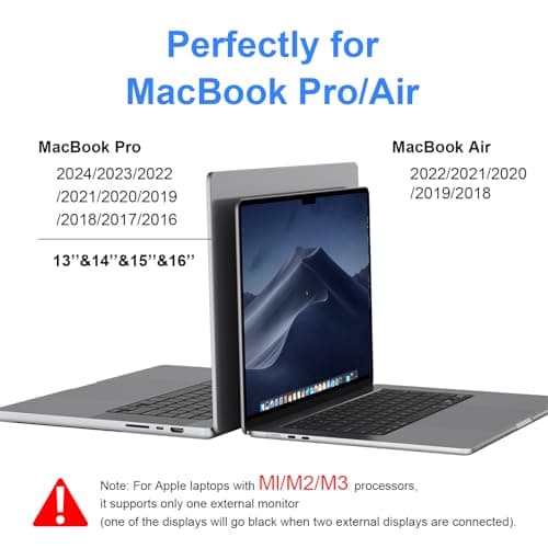 Docking Station for MacBook Pro Air, LIONWEI USB C Docking Station Dual Monitor, Dual HDMI Adapter Hub for Mac MacBook Pro with 2 HDMI, 3 USB 3.0, SD TF Card Reader and 100W PD USB C Charging Port 7