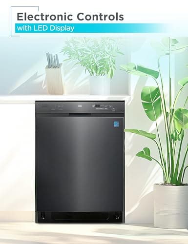 BLACK+DECKER 24" Built-In Dishwasher, 12-Place Setting Capacity with Stainless Steel Tub, Dish Washer with 6 Wash Programs, Low Noise, ENERGY STAR Certified, BDW200MB, Black 5