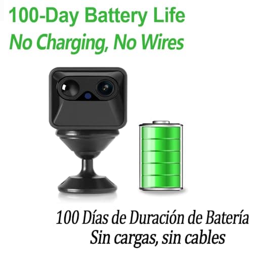 W-A2 2K Mini Wireless Security Camera with Hotspot, Color Night Vision, Long Standby Time, Motion Detection, Cloud Storage (W-A2) 5