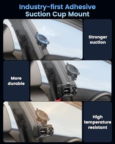 OMBAR Dash Cam Front and Rear, 4K/2.5K Ultra HD Dash Camera for Cars, Included 64GB Card, Built-in 5G Wi-Fi & GPS, 3.16” IPS Screen, Night Vision, 170°Wide Angle, HDR, 24H Parking Mode(T2) 5