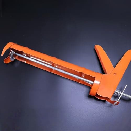 Caulking Silicone Gun with 10:1 Thrust Ratio, No Drip Performance Hand Caulk Gun with Comfort Grip, Ideal for Acrylic, Latex and Silicone Caulk in Improvement Projects like Tiles, Window Joints 6