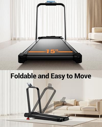 4-in-1 Walking Pad with 10% Incline, Portable Under Desk Treadmill, Foldable Treadmills for Home and Office, 2.5 HP Quiet Walking Pad Treadmill with 300 LBS Capacity 6