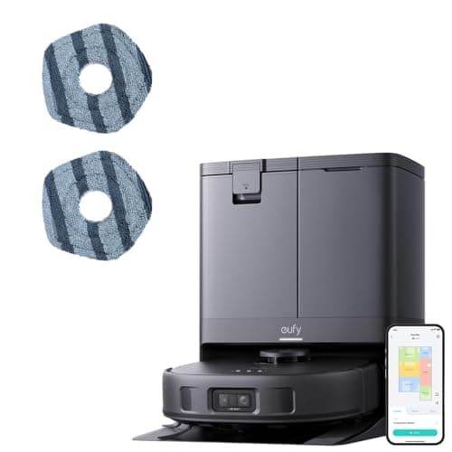 eufy X10 Pro Omni Robot Vacuum + 2 Washable Vacuum Mop Cloths