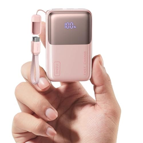 INIU Pocket Size Portable Charger, Ultra Small 10000mAh 45W PD Power Bank, Fast Charging Battery Pack, Travel Essentials Powerbank for iPhone 17 16 Pro Air, Xiaomi 17 Pro Max 16 15 14, Samsung S24 etc