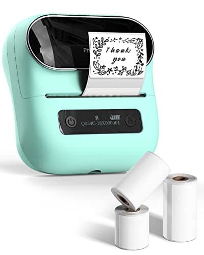Phomemo M220 Label Maker, 3 Inch Bluetooth Thermal Label Printer for Barcode, Address, Labeling, Mailing, File Folder Label, Label Maker Machine with 3 Rolls of Labels