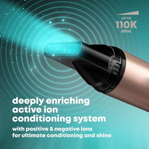 FusionHeat Dual Voltage Travel Hair Dryer with Magnetic Diffuser - 1500W High-Speed Ionic Blow Dryer, Worldwide 110V-240V, Ultra-Lightweight & Compact, Fast Drying with Smart Intelligent Heat Control 5