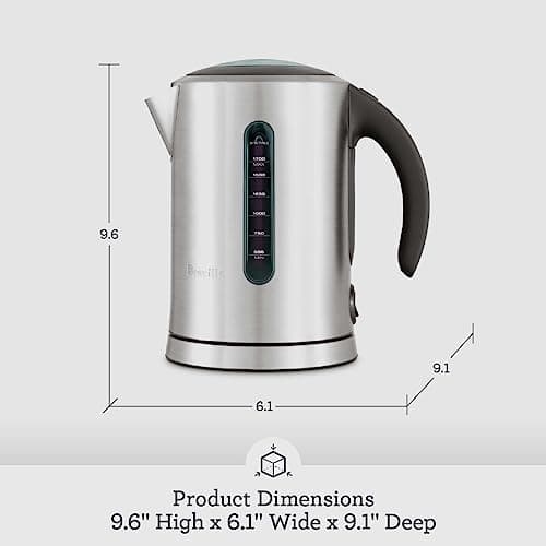 Breville BKE700BSS Soft Top Pure Hot Water Kettle, 7 Cup, Brushed Stainless Steel 7