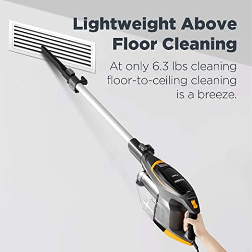 Eureka Flash Lightweight Stick Vacuum Cleaner, 15KPa Powerful Suction, 2 in 1 Corded Handheld Vac for Hard Floor and Carpet, Black 5