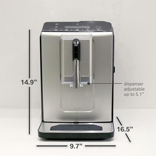 Bosch 300 Series Fully Automatic Espresso and Coffee Machine – One Touch Milk Drinks, Built-In Ceramic Grinder, In-Cup Frother, Easy Clean and Descale, Silver TIU20307 7