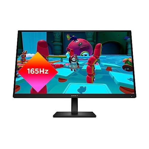 HP OMEN 27q QHD 165Hz Gaming Monitor, QHD Display (2560 x 1440), IPS Panel, 99% sRGB, 95% DCI-P3, 16:9, AMD FreeSync Premium Technology, 27q (2023)
