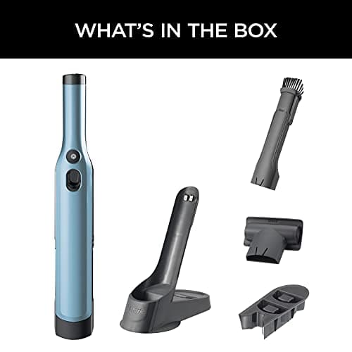 Shark WV201BLBRN WANDVAC Cordless Hand Vac, Lightweight and Portable at 1.4 lbs. with Powerful Suction, Charging Dock, One-Touch Empty for Car & Home, Cove Blue 12