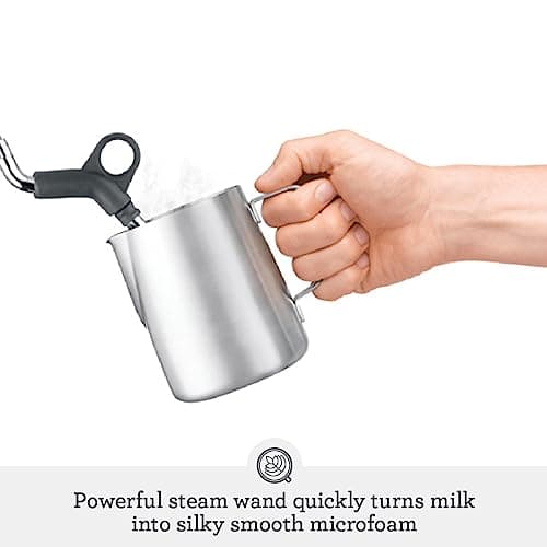 Breville Infuser Espresso Machine BES840XL, 10.25 x 12.5 x 13.25 Inches, Black Sesame 7