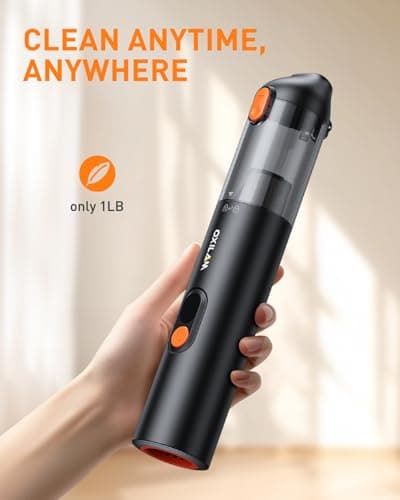 OXILAM Car Vacuum Portable - Handheld Vacuum Cordless 14000PA High Power, Blow & Suction 2 in 1, Up to 30 Mins Runtime, Cordless Vacuum Cleaner for Home, Car, Office, Gifts for Men & Women 7
