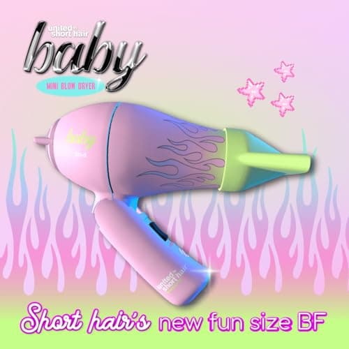 Travel Hair Dryer – Lightweight, Portable Dual Voltage Mini Blow Dryer for Women and Men with Foldable Handle, and Nozzle for Targeted Styling - Works on Short and Long Hair 9