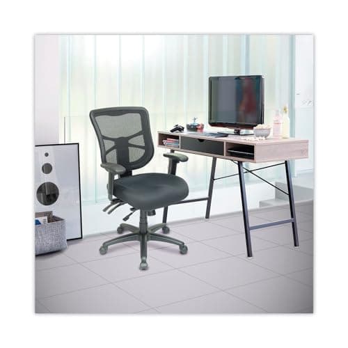 Alera Elusion Series Mesh Mid-Back Multifunction Chair, Black 8