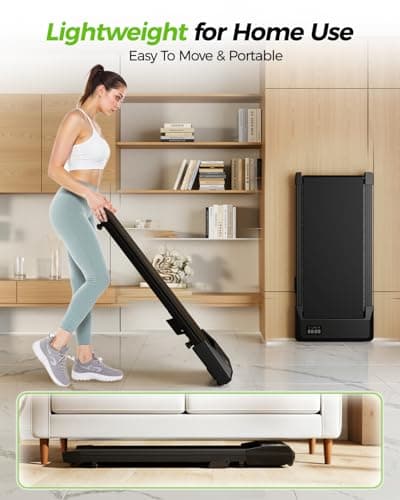 SupeRun Walking Pad with Incline, 3 in 1 Under Desk Treadmill, Portable Compact Treadmill with Remote Control LED Display, 2.5 HP Quiet Walking Jogging Machine for Office Home Use, 300 Lbs Capacity 5