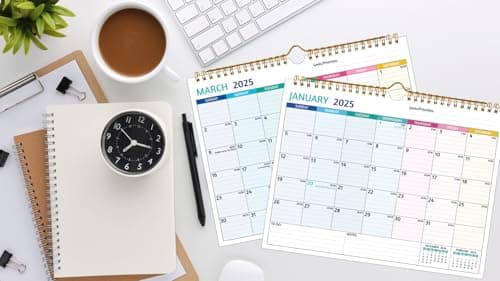 Wall Calendar 2025-2026 – 2 Year Calendar 2025-2026, 11 x 8.5 In, Jan 2025 - Dec 2026, 2025 Calendar 24 Months, Small Monthly Calendar 2025, with Ruled Blocks, Thick Paper, Holidays, To-dos ＆ Notes 9