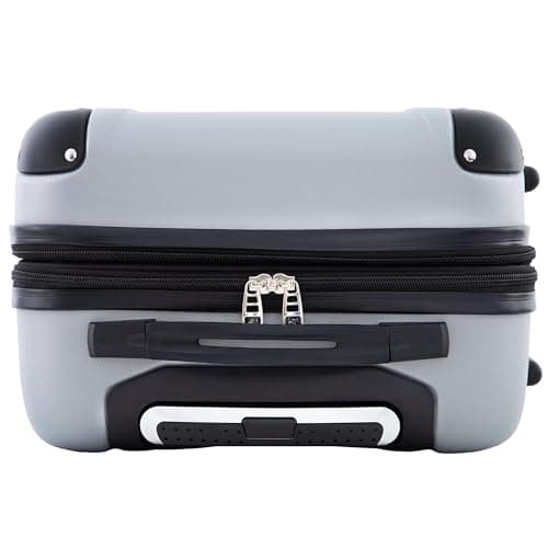 Travelers Club Chicago Hardside Expandable Spinner Luggage, Silver, 22" Carry-On 7