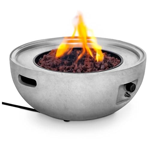 Four Seasons Courtyard SRGF22003 Gas Fire Pit + Cover, 32 In. Round - Quantity 1