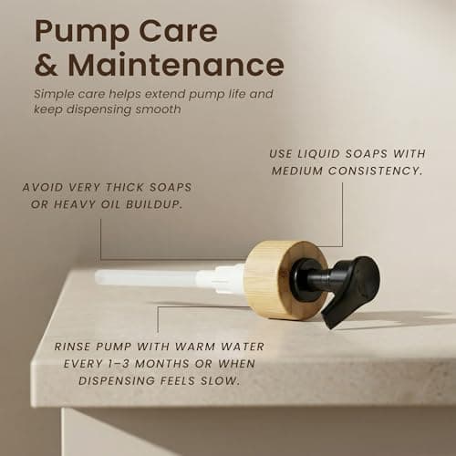 MaisoNovo Glass Dish Soap Dispenser for Kitchen Set of 2-16.9oz Dish and Hand Soap Dispenser Set for Kitchen - Black Glass Bottles x 2 with Black Bamboo Pumps & Tray 11