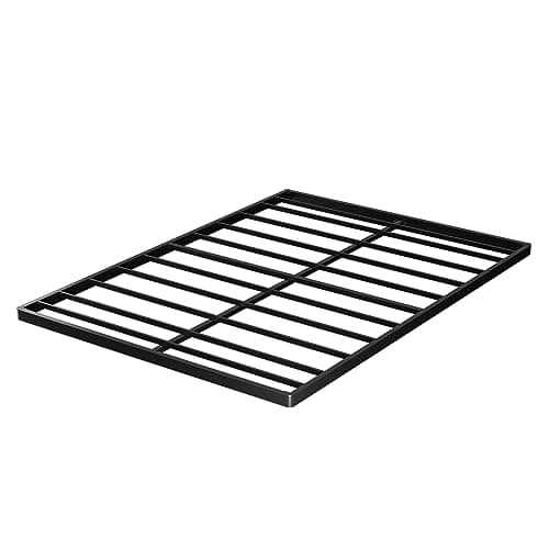 Bednowitz Queen Box Spring 2 Inch High & Bed Slat Replacement, Heavy Duty Mattress Support Metal Bunkie Board, Low Profile Bed Frame, Sturdy Steel Structure, Easy Assembly, Noise Free