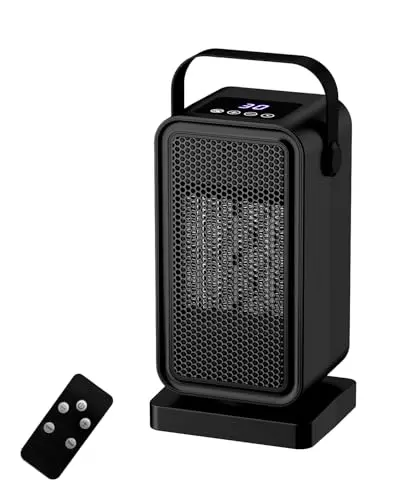 Small Space Heater for Indoor Use, Fast Heating Portable Desk Heater, Dual Power Modes, Timer & Overheat Protection – Personal Space Heater for Bedroom, Office, Home 8