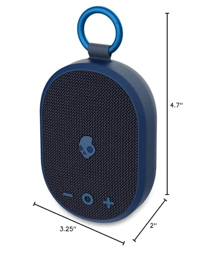 Skullcandy Kilo Wireless Bluetooth Speaker - IPX7 Waterproof Mini Bluetooth Speaker with 24 Hour Battery, Downward Firing Passive Radiator, and True Wireless Pairing - Perfect for Outdoor (Navy) 9