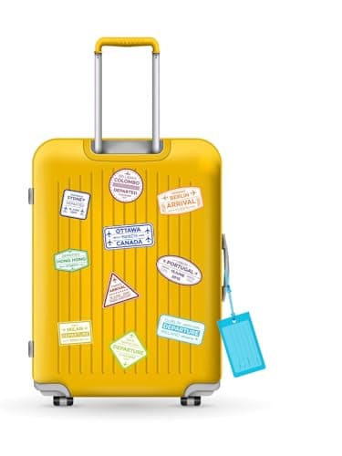 Luggage Tags for Suitcases,5 Pack Luggage Tags for Suitcases Silicone Tags,Waterproof Tags for Suitcase,Clear Colorful Suitcase Bagtags with Name Id Label and Loop for Luggage,Travel Bagtags for Men. 5