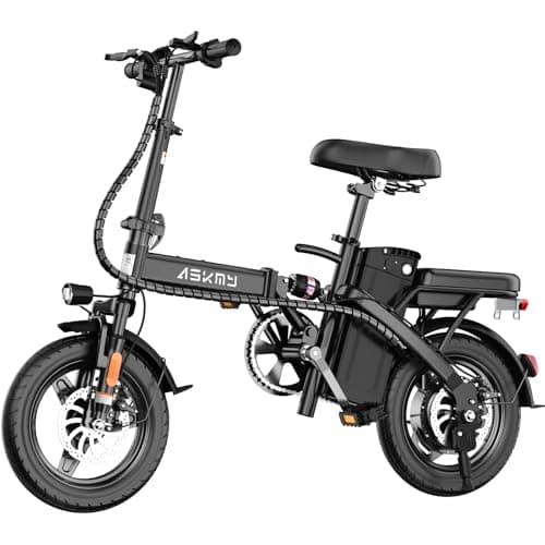 REOCRO Folding Electric Bike for Adults and Teens, 700W Peak Motor, 14" Commuter City E Bike with 30-35 Miles PAS Range, Electric Bicycle with 48V Removable Battery, Foldable Mini Ebike