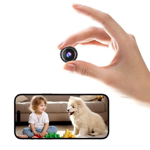 2K Mini Camera, HD Hidden Camera, WiFi Wireless Nanny Cam for Pet, Baby, Office Security, Micro Small Monitor Camera with App Control, Cloud Storage & SD Storage