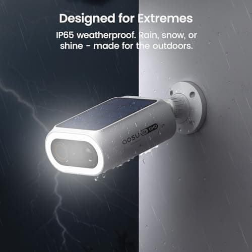 AOSU Solar Security Camera Wireless Outdoor 4K SolarCam P1 Max with Extra Solar Panel, Security Camera for Home Security with Enhanced AI Detection for Fences & Parking 6