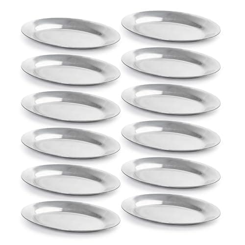 Adcraft Sizzling Platter, 10-1/2" x 7", Pack of 12, in Aluminum (SZ-10)