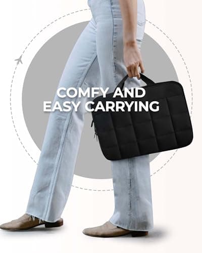 BAGSMART 13-14 inch Laptop Case Sleeve with Handle, Fluffy Padded Laptop Bag with Zipper, Macbook Case Fitted with Macbook Air/Pro 13.3 inch, Puffy Laptop Cover Fitted with Dell, HP, Lenovo 7