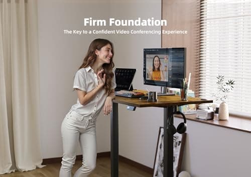 Seang Standing Desk with Adjustable Height, 63x24 Inch Electric Stand Up Desk for Home Office, Studio, Computer Workstation, Rustic Brown Top 9