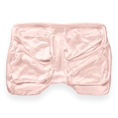 Wife Pillow Cover Only Silk Pillowcase, Beauty Sleep for Hair & Skin Zipper. Anti Aging, No Bed Head, Less Sleep Wrinkle Creases, Oeko-Tex Certified, Top 100% Mulberry Pure 6A High-Grade Fibers. Coral