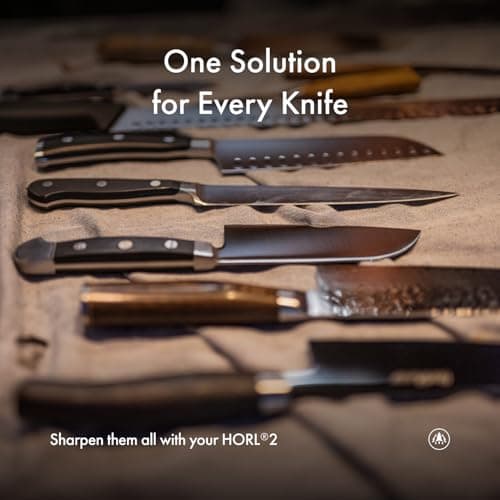 HORL 2 Oak Kitchen Knife Sharpener for Razor Sharp Edges Made in Germany - Rolling Sharpener for knives - Rolling Knife Sharpening Kit with Magnetic Holder with 15 & 20 Degrees 6