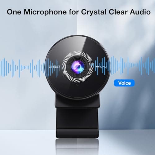 EMEET C950 4K Webcam for PC - PDAF Autofocus, USB Webcam with Microphone & Physical Privacy Cover, 1080P@60FPS, USB 2.0 Plug&Play, No Tripod Hole, Web Cam w/ 70°View for Meeting/Online Classes/Zoom 6