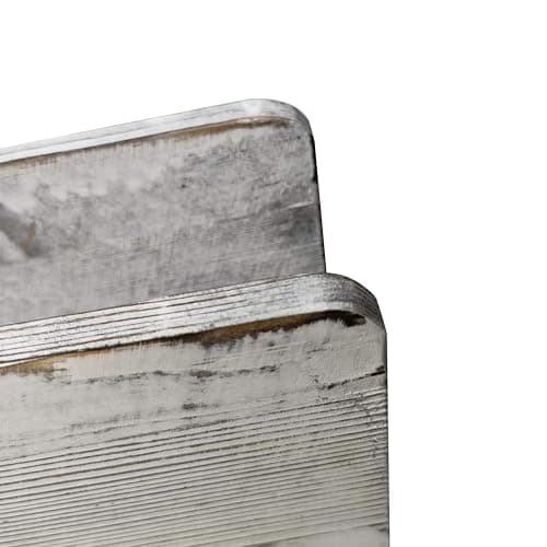 Rustic Vintage Burnt Solid Wood Farmhouse Napkin Holder and Toothpick Storage Jar for Kitchen Table Decor - Pink and Black Kitchen Accessories for Paper Napkins 8