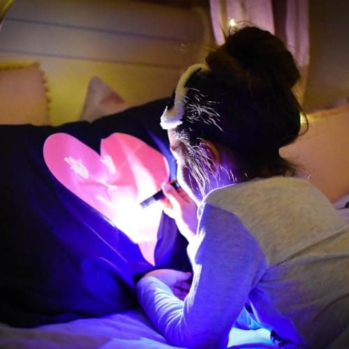 Illuminated Apparel Glow Sketch Interactive Glow in The Dark Pillowcase (Heart) 2