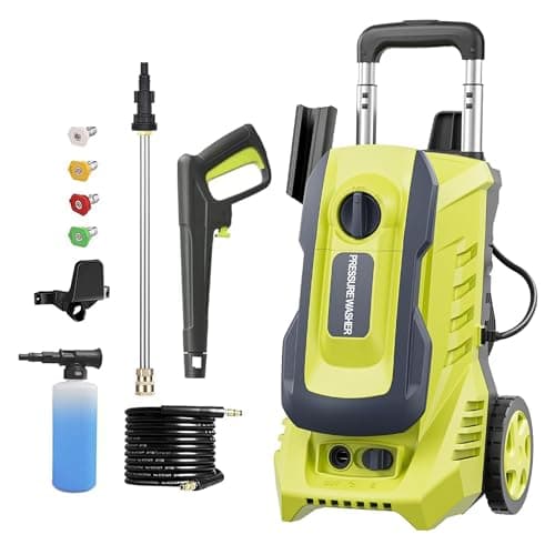 Pressure Washer 4800PSI 2.6GPM Power Washer with Foam Cannon, Power Washer with 4 Quick Connect Nozzles for Cars, Driveways, Fences, Patios, Home Cleaning
