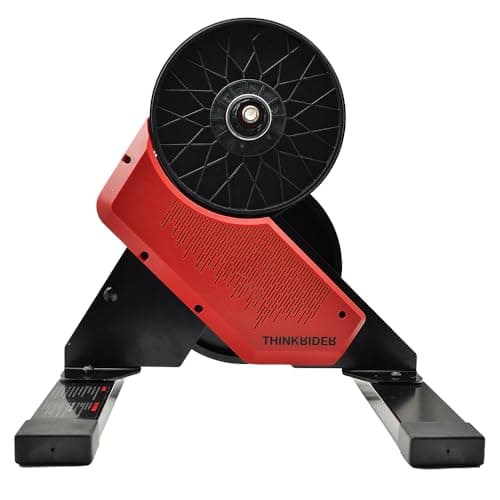 ThinkRider X2 Smart Bike Trainer Cycle Trainer Bicycle Direct Drive Trainer, Quiet Portable Design for Indoor Driving, Simulates 18% Slope, ANT + & BLE Compatible, Reddish black