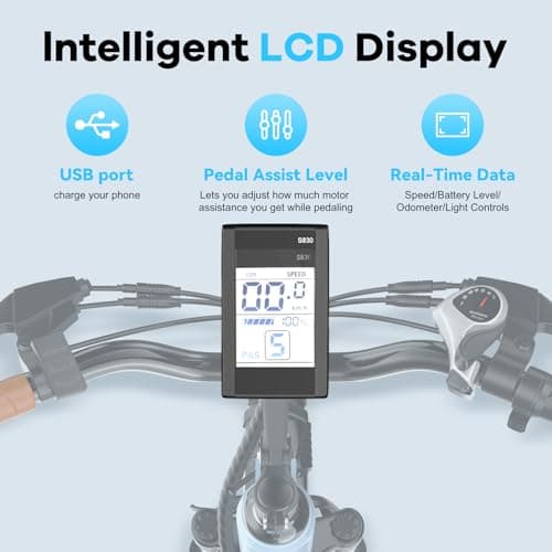 Aelith 26" Electric Bike for Adults – Powerful 1000W Motor, 48V Removable Battery, 7-Speed, Front Suspension & LCD Display – Commuter and Mountain EBike for Women 6