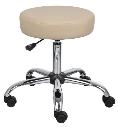 Boss Office Products Be Well Medical Spa Stool in Beige, 250 (B240-BG)