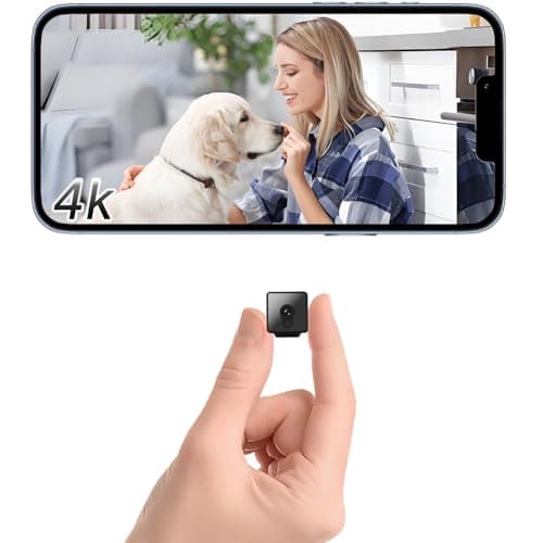 Mini 4K HD Security Camera Indoor Wireless Home Small 2026 Cameras Nanny Cam Tiny Portable Micro Can No Need WiFi Cams Motion Detection Night Vision,App Control,SD Storage,Wide Angle for House Outdoor