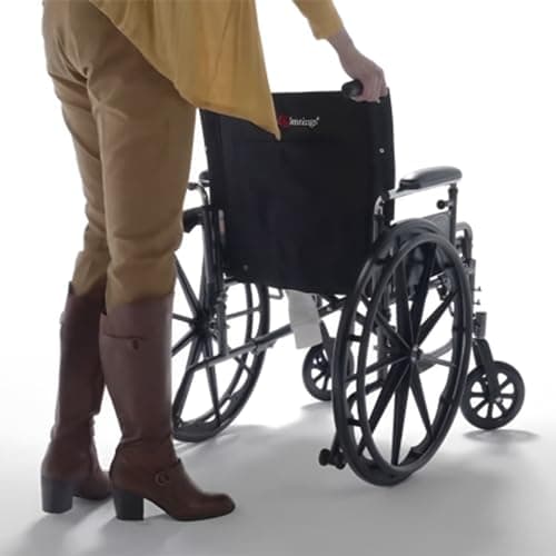 Everest & Jennings Bariatric Transport Wheelchair – Extra-Wide Folding Transit Chair with 24” Seat for Adults & Seniors 6