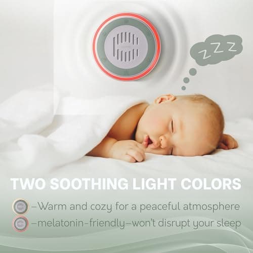 Wall Plug in White Noise Sound Machine for Office Privacy & Noise Canceling, White Noise Machine for Sleeping Adults & Baby, Therapy Noise Blocker with 20 Soothing Sounds & Nightlight by Calm Me. 5