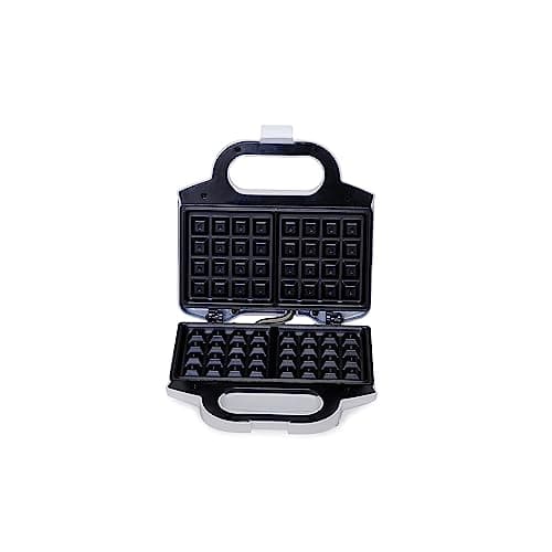 Amazon Basics Waffle Maker 2-Slices White with Non-stick coating and Easy to Clean, 700W 5